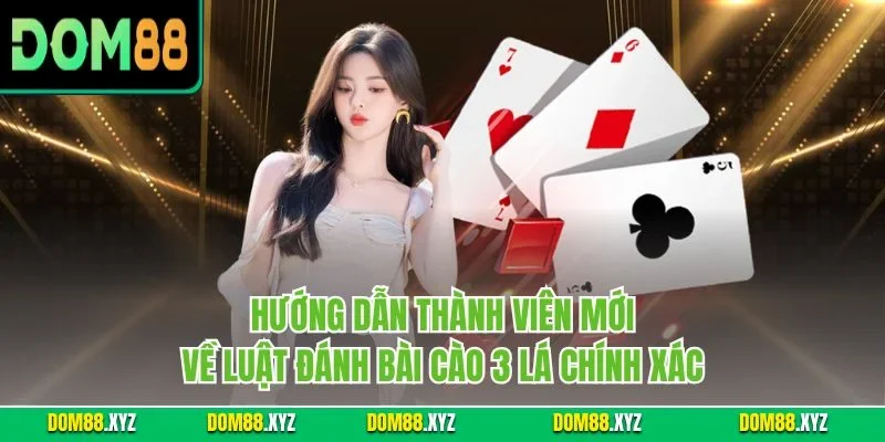 Hướng dẫn thành viên mới về luật đánh bài cào 3 lá chính xác