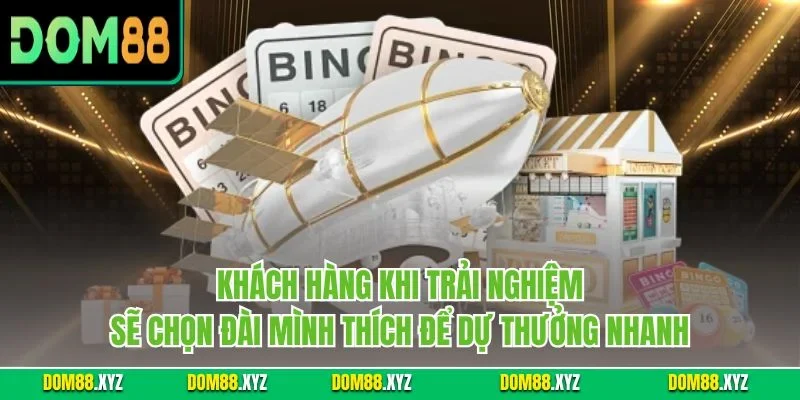 Khách hàng khi trải nghiệm sẽ chọn đài mình thích để dự thưởng nhanh